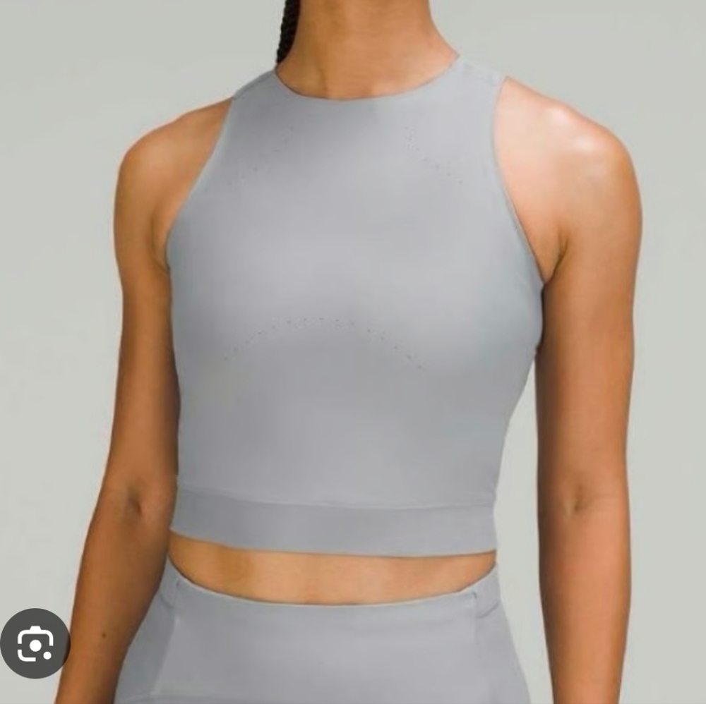 Lululemon Rhino Gray SenseKnit Running Tank Top